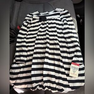 OshKosh B'gosh Black and White Striped Dress